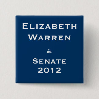 Chapa Cuadrada Elizabeth Warren para el senado