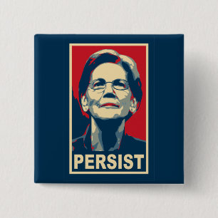 Chapa Cuadrada Elizabeth Warren Persist