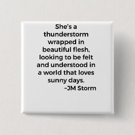 Chapa Cuadrada Ella es una tormenta de lluvia