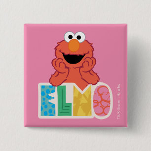 Chapa Cuadrada Elmo Lindo & Divertido