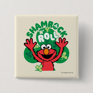 Chapa Cuadrada Elmo   Shamrock 'N' Roll