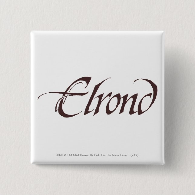 Chapa Cuadrada ELROND™ Name Solid (Anverso)