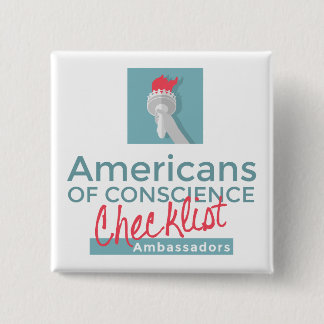 Chapa Cuadrada Embajador Button (estilos múltiples)