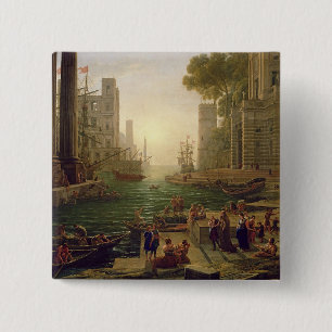 Chapa Cuadrada Embarque de St. Paula Romana en Ostia, 1637-39