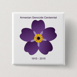 Chapa Cuadrada Emblema armenio del Centennial del genocidio