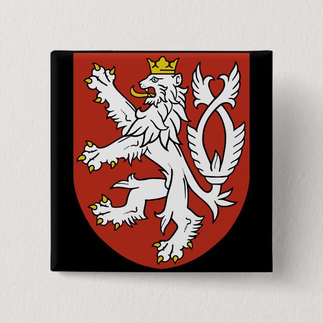 Chapa Cuadrada emblema bohemia (Anverso)