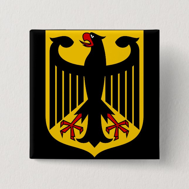 Chapa Cuadrada emblema de alemania (Anverso)