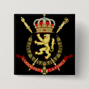 Chapa Cuadrada emblema de Bélgica
