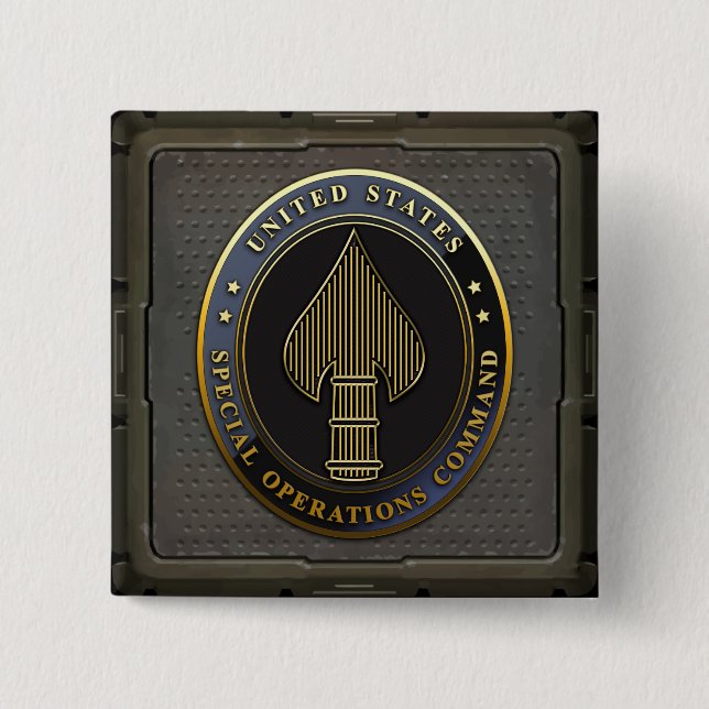 Chapa Cuadrada Emblema de USSOCOM (Anverso)