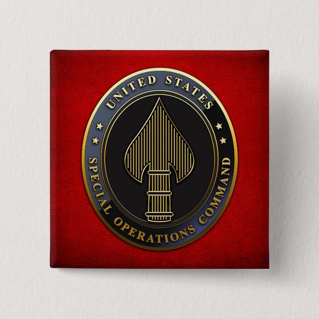Chapa Cuadrada Emblema de USSOCOM (Anverso)