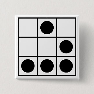 Chapa Cuadrada Emblema del pirata informático