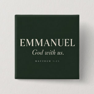 Chapa Cuadrada EMMANUEL Mateo 1:23 Navidad