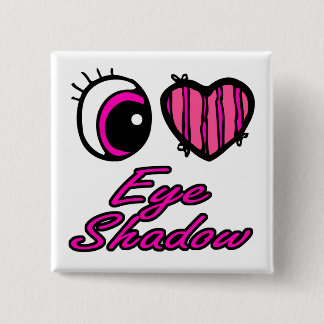 Chapa Cuadrada Emo Ojo Corazón Me Encanta La Sombra Ocular
