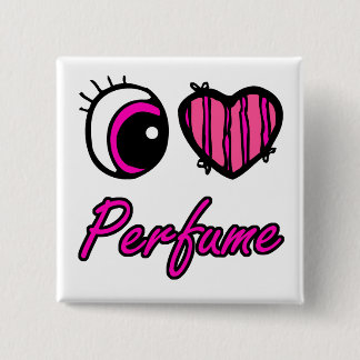 Chapa Cuadrada Emo Ojo Corazón Que Amo Perfume