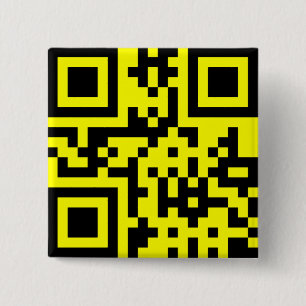 Chapa Cuadrada emoji sonriente de cara feliz - código QR