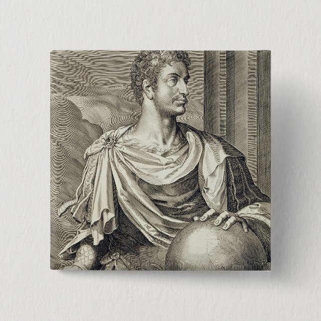 Chapa Cuadrada Emperador de D. Octavius Augustus (ANUNCIO 63 A.C. (Anverso)