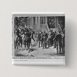 Chapa Cuadrada Emperador Napoleon III y Kaiser Wilhelm I