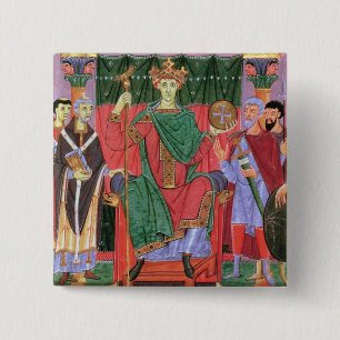 Chapa Cuadrada Emperador romano santo Otto de ms Cim.4453 f.42r