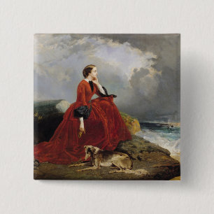 Chapa Cuadrada Emperatriz Eugenie en Biarritz, 1858