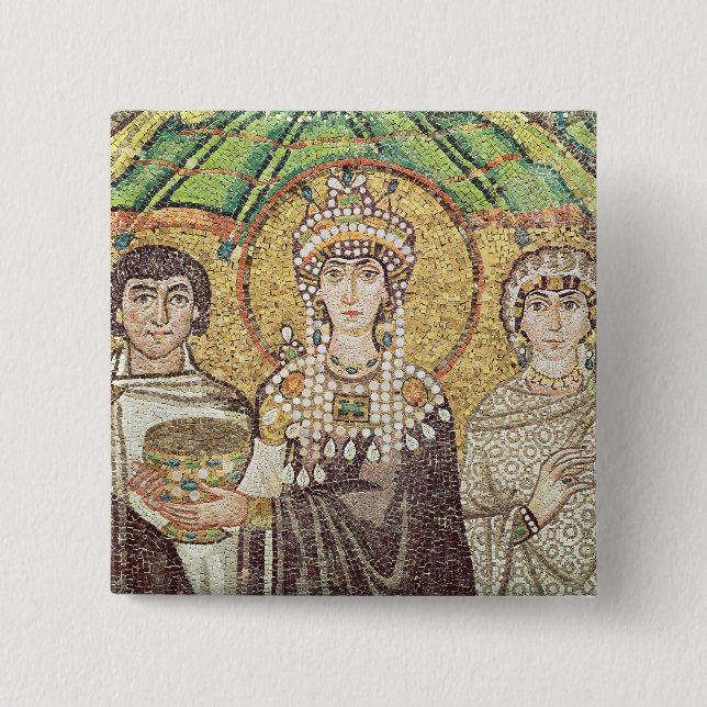 Chapa Cuadrada Emperatriz Teodora (Anverso)