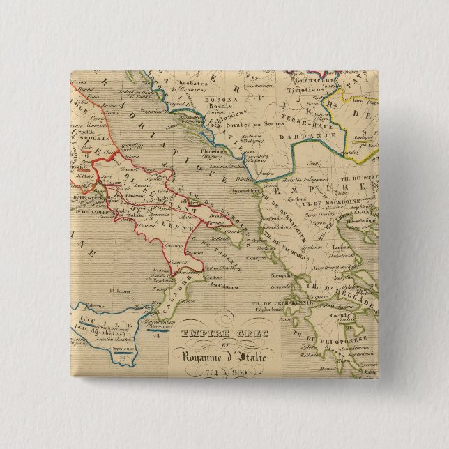 Chapa Cuadrada Empire Grec et Royaume d'Italie 774 a 900 (Anverso)