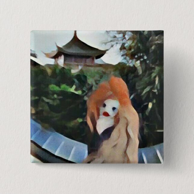 Chapa Cuadrada En alguna parte duendecillo (Anverso)