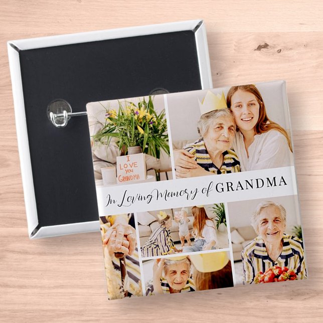 Chapa Cuadrada En el recuerdo amoroso del Collage de fotos modern (Subido por el creador)