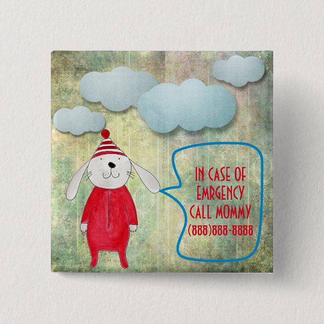 CHAPA CUADRADA EN FUNDA DE LA LLAMADA DE EMERGENCIA (Anverso)