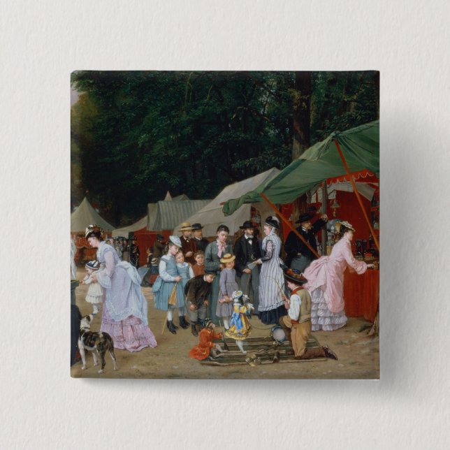 Chapa Cuadrada En la feria, 1877 (Anverso)