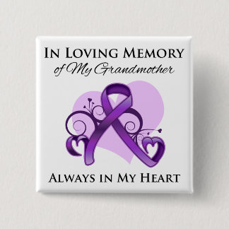 Chapa Cuadrada En memoria de mi abuela - Cáncer de páncreas