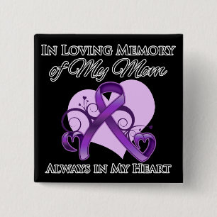 Chapa Cuadrada En memoria de mi mamá - cáncer pancreático