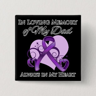 Chapa Cuadrada En memoria de mi papá - cáncer pancreático