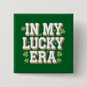 Chapa Cuadrada En Mi Era Afortunada Regalo de Día de San Patricio