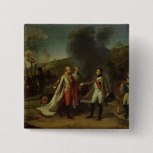 Chapa Cuadrada Encontrando entre Napoleon I y a Francisco I