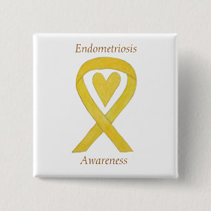 Chapa Cuadrada Endometriosis Sensibilización Personalizado de la 