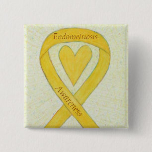 Chapa Cuadrada Endometriosis Sensibilización Personalizado de la 