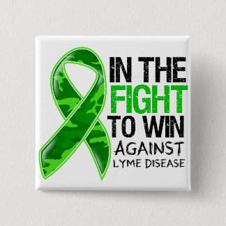 Chapa Cuadrada Enfermedad De Lyme - Lucha Por Ganar