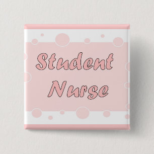 Chapa Cuadrada Enfermera de estudiante