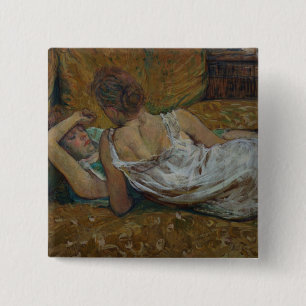 Chapa Cuadrada Enrique de Toulouse-Lautrec el   dos amigos (en