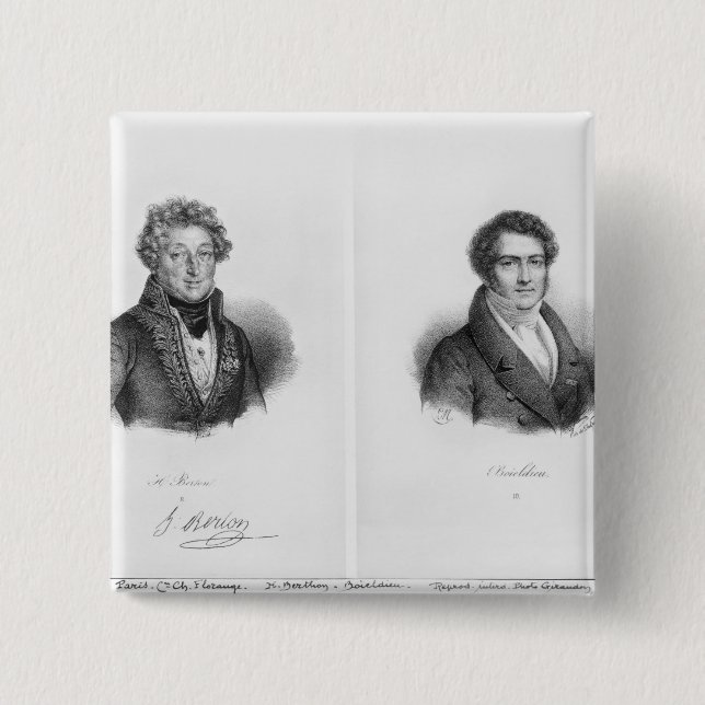 Chapa Cuadrada Enrique Montan Berton y Francois Adrien (Anverso)