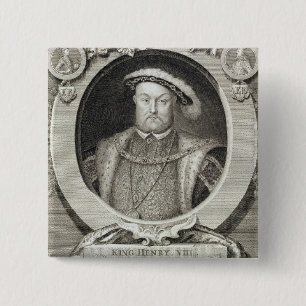 Chapa Cuadrada Enrique VIII (1491-1547), después de una pintura