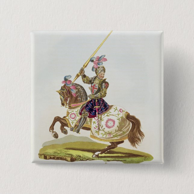 Chapa Cuadrada Enrique VIII, rey de Inglaterra (1491-1547) 1525, (Anverso)