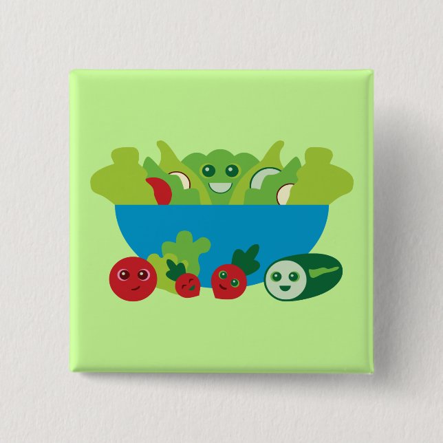 Chapa Cuadrada Ensalada linda (Anverso)