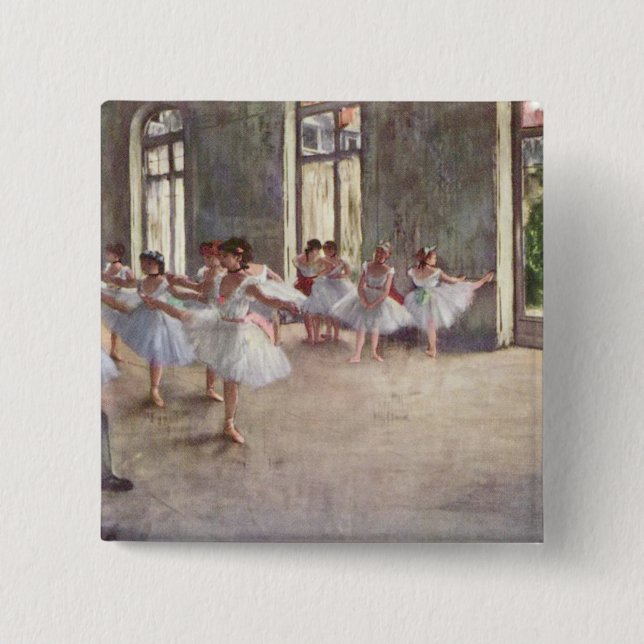 Chapa Cuadrada Ensayo del ballet de Degas (Anverso)