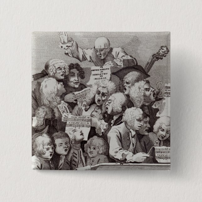 Chapa Cuadrada Ensayo del oratorio de Judith, 1734 (Anverso)