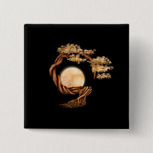 Chapa Cuadrada Enso Zen Circle Bonsai Tree