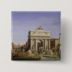 Chapa Cuadrada Entrada de Napoleon I en Venecia, 1807