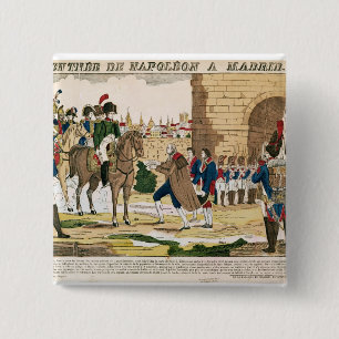 Chapa Cuadrada Entrada triunfante del francés en Madrid