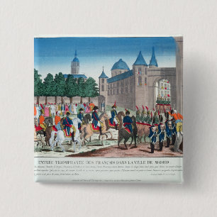 Chapa Cuadrada Entrada triunfante del francés en Madrid
