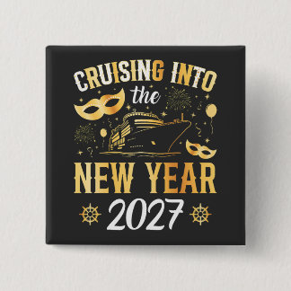 Chapa Cuadrada Entrando en el Año Nuevo 2027 Cuadrado